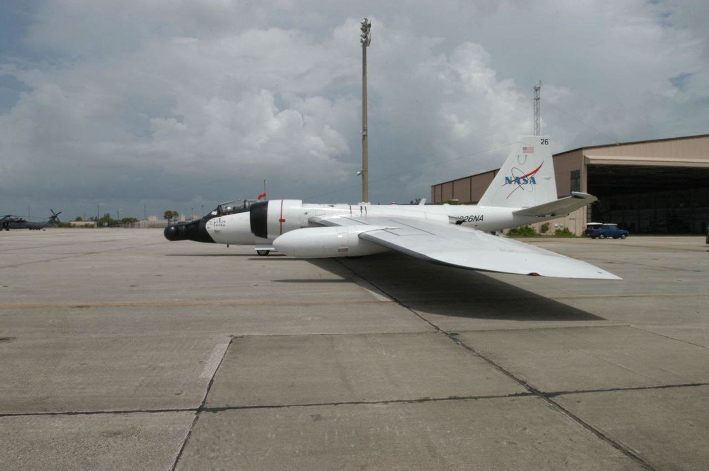 El avión de gran altura WB-57 de la NASA