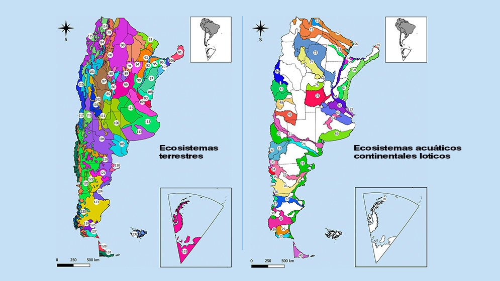 Mapa de los ecosistemas de Argentina