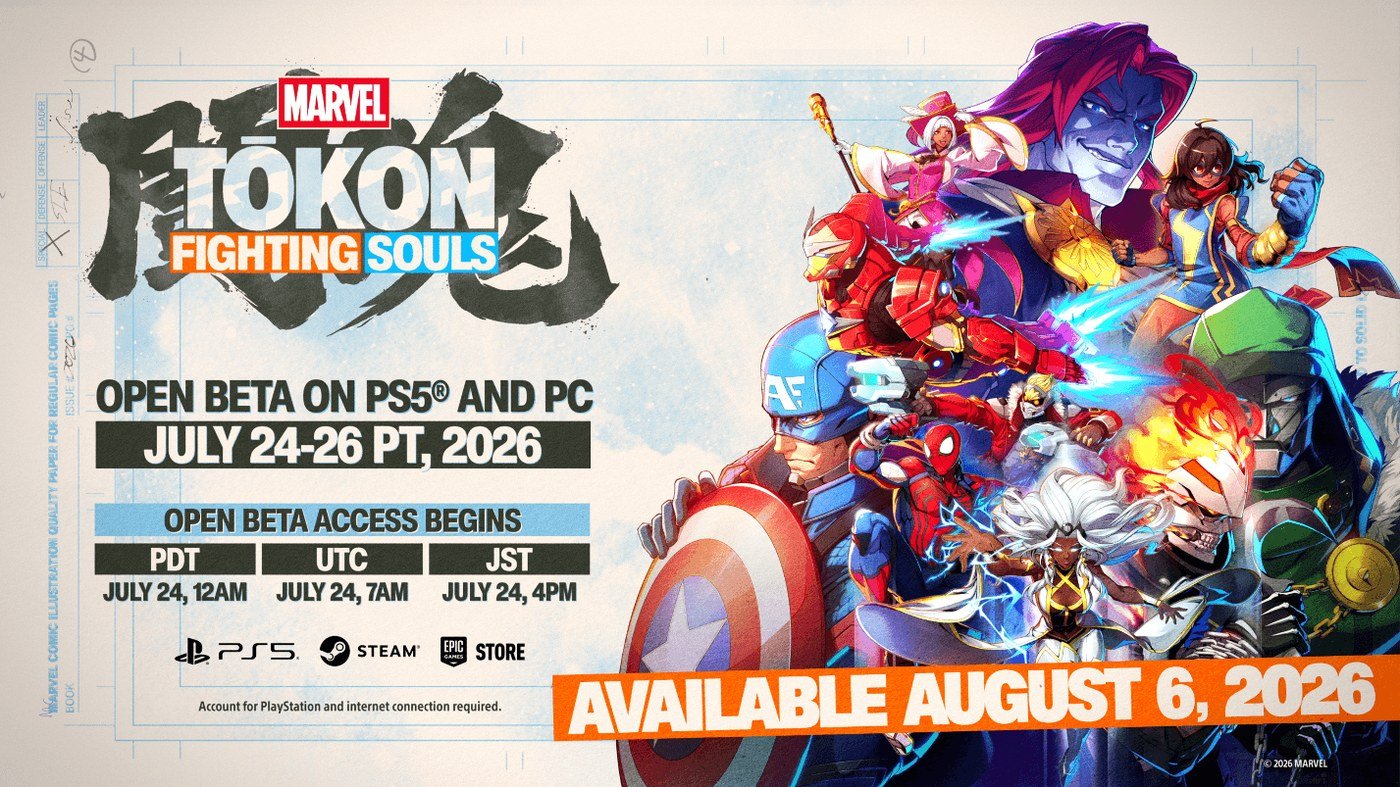 Beta Abierta de Marvel Tokon: Fighting Souls, del 24 al 26 de julio en PS5 y PC