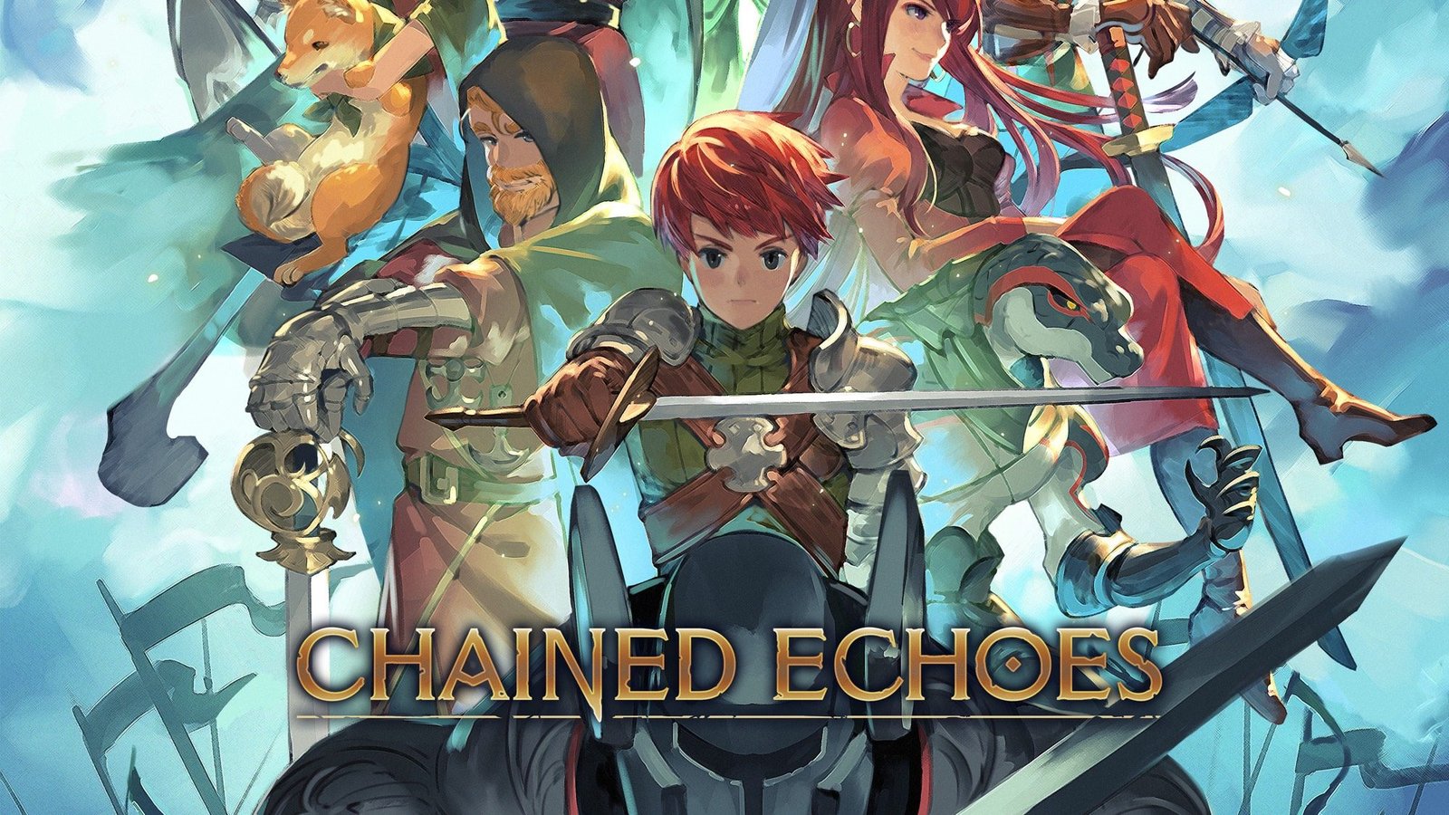 Arte de los protagonistas de Chained Echoes en estilo 16 bits
