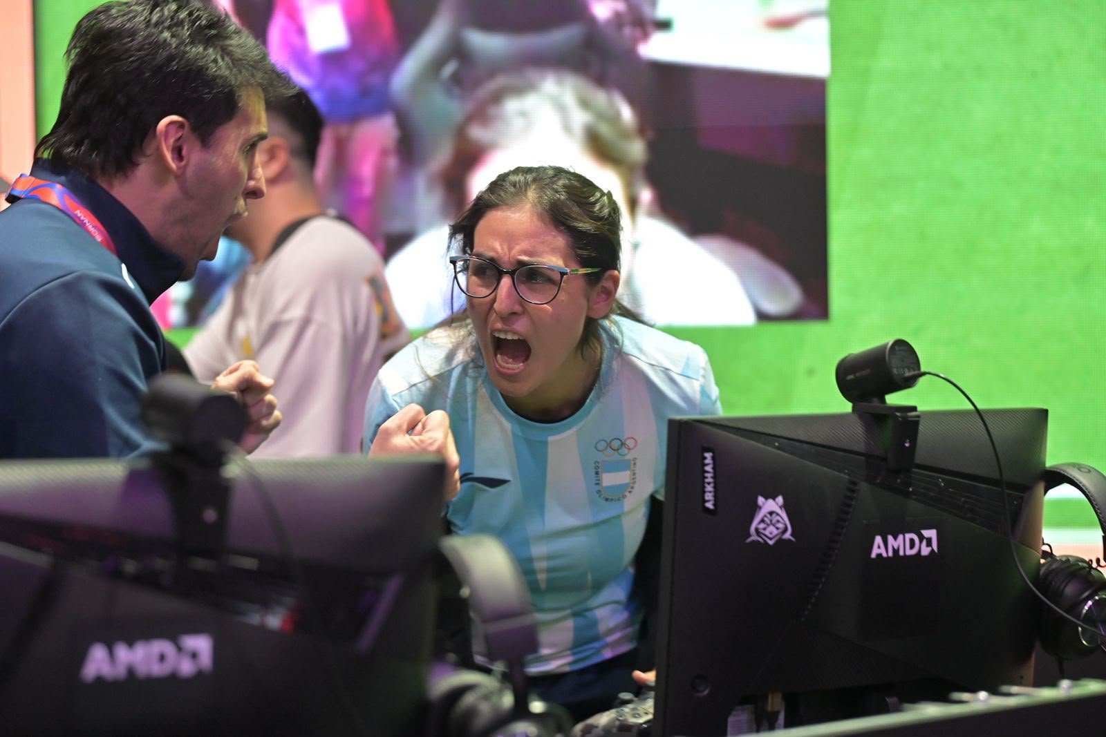 Argentina festeja un gol en la competencia de EA SPORTS FC