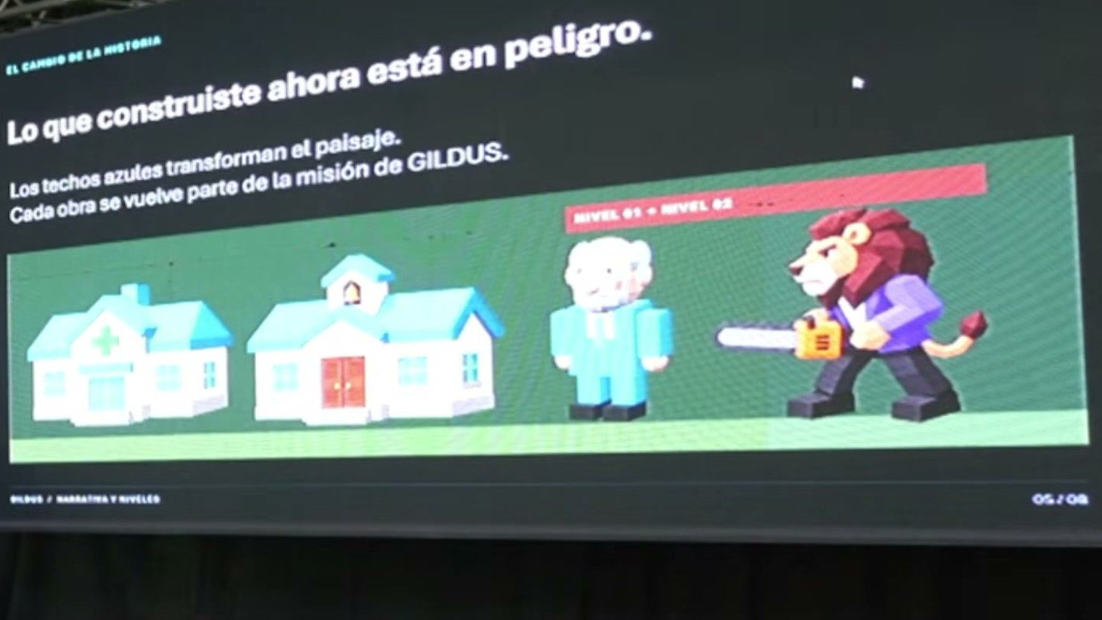 Videojuego Gildus: tres desarrolladores crearon un héroe inspirado en Insfrán que frena a un león con motosierra